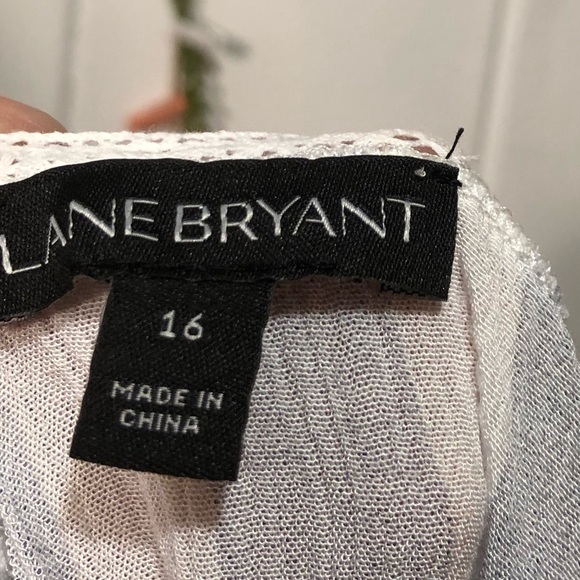 Lane Bryant- baby doll tank with lace sz 16 - Picture 7 of 8